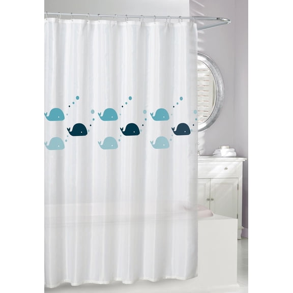 Whales Peva Shower Curtain