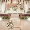 thumbnail image 2 of Garfans Wedding Arch 6.56ft Gold Iron Arbor, Durable Metal Stand for Floral Decoration, 2 of 8