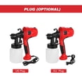thumbnail image 4 of Electric Paint Sprayer Removable High-pressure Paint Spray Gun Adjustable Air and Paint Flow Control US Plug, 4 of 8