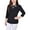 Black, variant on Womens Petites Embellished  Blouse