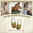 thumbnail image 7 of Rateoe Coffee Vintage Print Women's Men's Cotton Knit Slippers Lightweight Memory Foam Indoor House Shoes with Anti-Skid Sole-40/41, 7 of 7