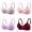 Pink,Purple,Light Gray,Wine, variant on Wirefree Bras for Women 4 Pack Full Coverage No Underwire Everyday Bras Comfortable Wireless Padded Bras Seamless