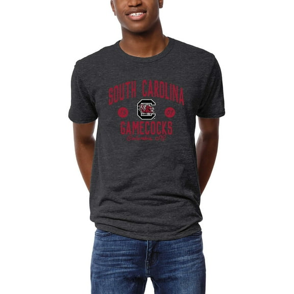 Men's League Collegiate Wear Heather Gray South Carolina Gamecocks Victory Falls Tri-Blend T-Shirt