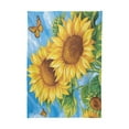 thumbnail image 2 of YAZAOO Square Tablecloth Vibrant Sunflower Pattern Tableclothes, 2 of 9