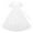 White, variant on REDARER Girls Solid Color Long Dress, Ruffle Hem Elegant Party Gown with Waist Design, Flowy Formal Dress for Kids,Size:8-9 Years