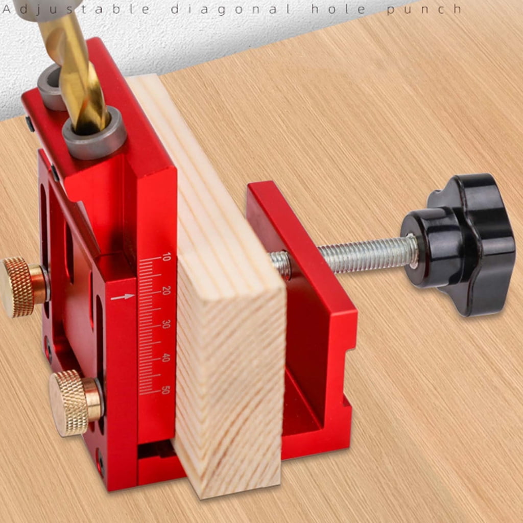 ZPAQI Woodworking Oblique Hole Drill Locators Pocket Hole Jig For 15mm-32mm Thickness