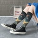 thumbnail image 5 of Fotbe Starry Sky White Horse Calcetas Divertidas Estampadas para Hombre y Mujer, Calcetas de Algodón hasta la Rodilla para Caminar, Correr, Enfermería y Embarazo, 5 of 6