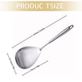 thumbnail image 4 of MOQIN Stainless Steel Slotted Cooking Spoon - Stainless Steel Kitchen Utensil -Durable Kitchen Gadgets Large Metal Chef Strainer Utensil For Cooking, Serving & Mixing, 17" Long Spoon with Holes, 4 of 6