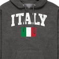 thumbnail image 3 of Instant Message - Italy Flag - Men's Pullover Hooded Fleece Sweatshirt, 3 of 6
