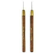 The Beadsmith Bead & Pearl Reamer 2-Piece Set – .6mm & 1mm Diameter Stainless Steel Tips, Wood Handle, Secure Storage Case – Tools for Opening & Enlarging Holes & Softening & Smoothing Rough Edges