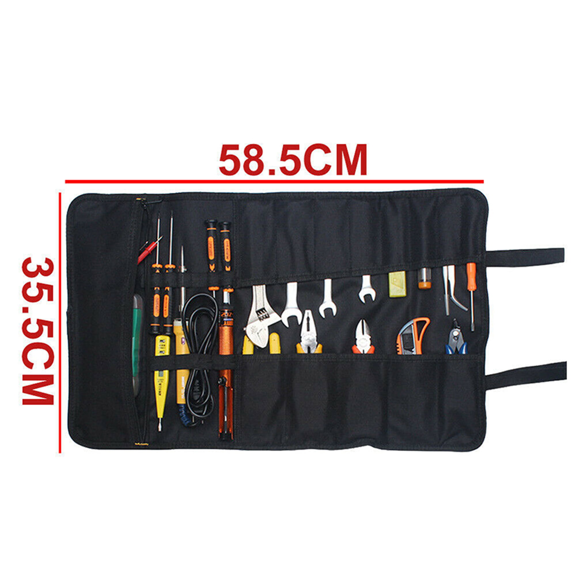 portable tools roll up pocket storage bag case holder organizer wrench pouch GZ 