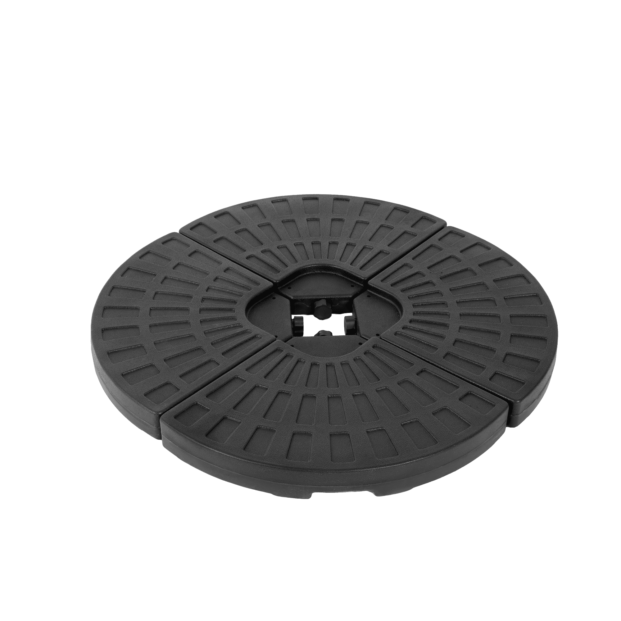 4 Piece Patio Umbrella Base,Heavy-Duty Sand Filled Patio Umbrella Base,Black