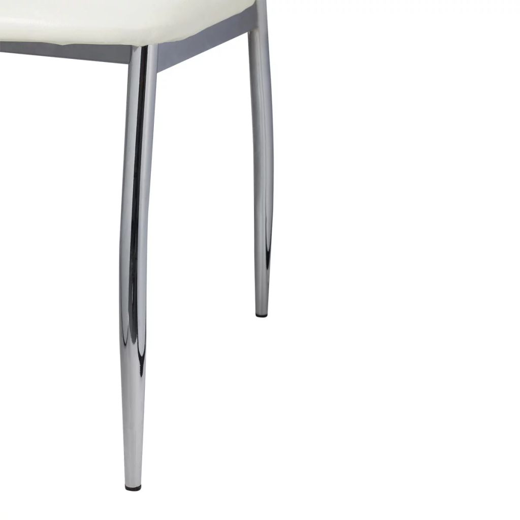 Kepooman 4pcs High Back Dining Chairs for Kitchen, White Kepooman 4pcs High Back Dining Chairs for Kitchen, White
