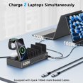 thumbnail image 2 of Estación de carga SAIPKYGS 600W 15 en 1 inalámbrica con doble USB-C de 100W, 2 of 6