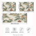 thumbnail image 2 of Yayeee Pillowcase Standard Size Set of 2 Satin Wrinkle Resistant Pillow Case, Green Mountain Pattern, 2 of 7