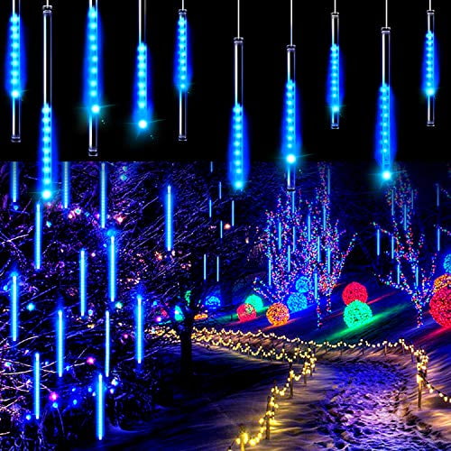 240-720 LED Solar Lights Meteor Shower Rain Tree String Garden Party Outdoor 