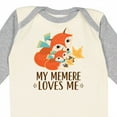 thumbnail image 4 of Inktastic My Memere Loves Me Fox Boys or Girls Long Sleeve Baby Bodysuit, 4 of 5