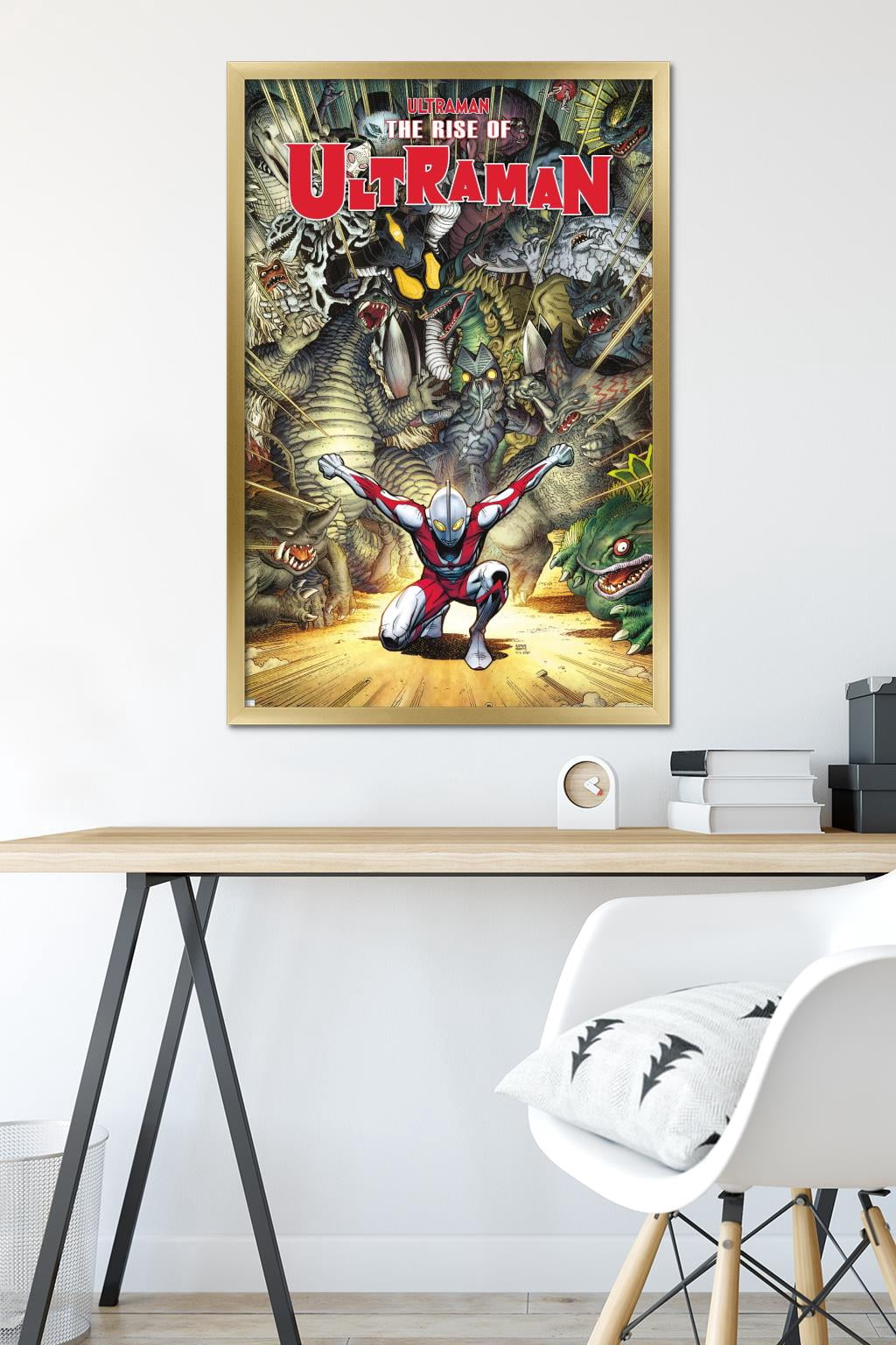 The Rise of Ultraman - Cover #2 Variant by Arthur Adams Wall Poster, 22.375" x 34" Framed