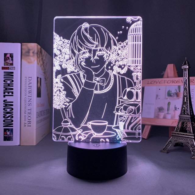 Luz nocturna LED 3D Mystics Messengers Jins Zhixus Color Change