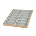 thumbnail image 2 of Estuche de exhibición de anteojos de madera Organizador de caja de anteojos Forro Ranura Soporte de exhibición de anteojos para Gris shamjiam Vitrina de anteojos, 2 of 9