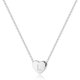 thumbnail image 1 of Collar con letra inicial de corazón de amor pequeño de plata para mujeres y niñas, collar con Gargantilla con Colgante para Nombre personalizado del alfabeto AZ, 1 of 3