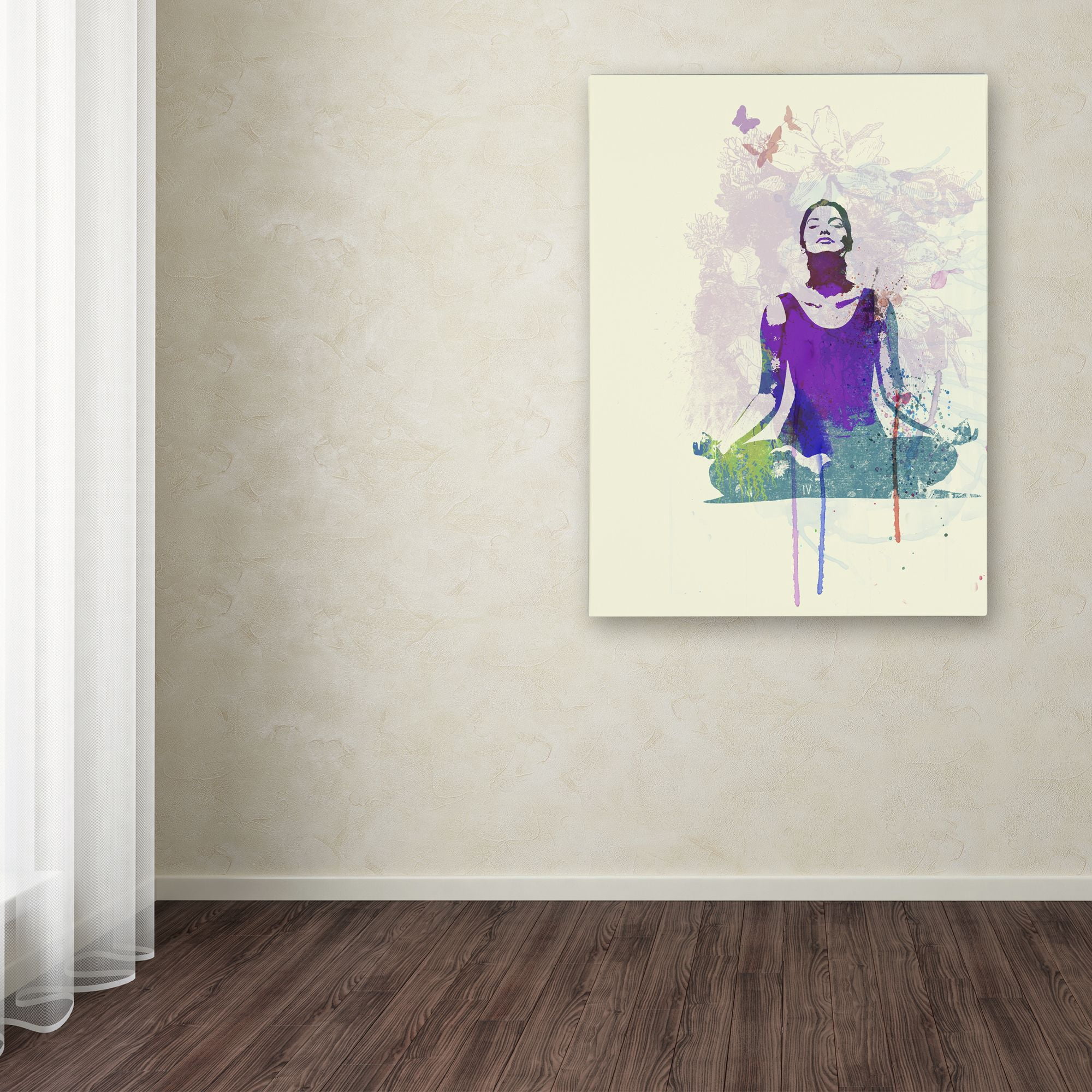 Trademark Fine Art "Meditating Mind" Canvas Art by Naxart