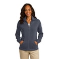 thumbnail image 1 of Chaqueta Port Authority® Ladies Slub Fleece con cremallera completa. L293 Autoridad Portuaria L293, 1 of 1