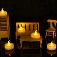 thumbnail image 4 of Velas LED Pilas Paquete 24 Sin Llamas Efecto Parpadeo Seguras para Hogar Festivales Decoración Bodas, 4 of 7
