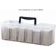 thumbnail image 2 of capacity collectible card storage box, transparent, multifunctional acrylic for card lovers, black, 1piece set, 2 of 5