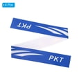thumbnail image 3 of Unique Bargains 9.8'x0.7' Badminton Racket Head PU Protector Sticker Racquet Guard Tape, Blue 4 Pack, 3 of 6