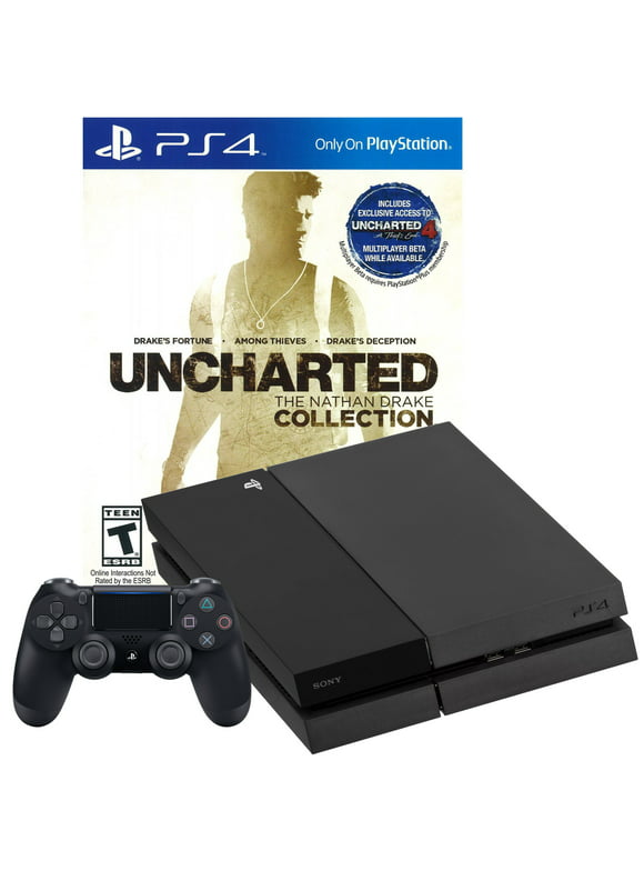 Restored PS4 500GB Console with Uncharted: The Nathan Drake Collection (Refurbished)