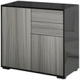 thumbnail image 1 of HOMCOM Buffet Bahut à Fini Lustré avec Tiroirs Armoire de Rangement de Cuisine, 1 of 10