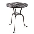 thumbnail image 2 of Costway 24" Round Cast Aluminum Table Patio Dining Bistro Table with 2 Inch Umbrella Hole, 2 of 10
