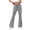 Gray, variant on Womens Leggings Flared Drawstring Butt Lifting Leisure Skinny Yoga Pants Elastic Spandex High Waist Full Length Sweatpants Solid Pants for Teen Girls Cycling Swimming Pool Gray