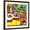 Brown Frame, variant on Art.com Yellow Submarine Stretched Canvas Print Wall Art by Howie Green, 30" x 30"
