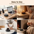 thumbnail image 6 of MQHOOB Electric Coffee Mug Warmer for desk, 35W Portable Cup Heater with 4 Temp Levels & 1-12H Timer, Smart Cup Warmer Gifts Accessories for Women Men Milk, Tea, Candle, 6 of 7