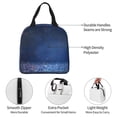 thumbnail image 3 of Pofeuu Retro Blue Glitter Print Lunch Bag Lunch Box Large Capacity Insulated Lunch Bag for Adult, Leakproof Reusable Lunch Tote Bags for Work, 3 of 5