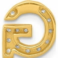 thumbnail image 3 of 14K Yellow Gold Diamond Letter G Initial Charm (10.11 X 9.24) Made In India -Jewelry By Sweet Pea, 3 of 7