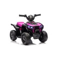 thumbnail image 2 of iRerts 6V Powered Ride on ATV, Toddlers Ride on Toys Kids ATV with LED Light, Kids 4 Wheeler Electric Cars for Kids Boys Girls Ages 3-5 Gifts, Black+Rose, 2 of 6