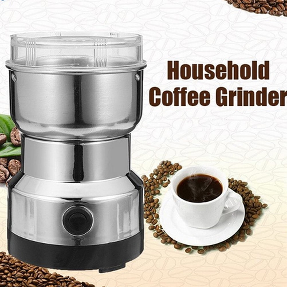 110V Electric Coffee Spice Beans Grinder Maker with Stainless Steel