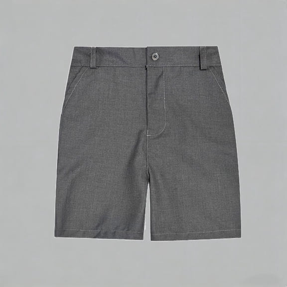 Daznico Stretch Twill Chino Shorts for Boys School Uniform Casual Flat Front Shorts with Pockets,11-12 Years