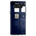 thumbnail image 1 of DistinctInk Clear Shockproof Hybrid Case for Samsung Galaxy Note 8 - TPU Bumper, Acrylic Back, Tempered Glass Screen Protector - TARDIS Police Call Box, 1 of 5