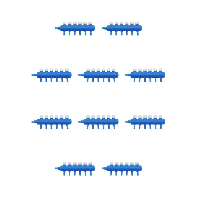 Greeniant Divisor de acuario, tanque de peces, distribuidor de aire, derivación traqueal, adaptador de bomba de oxígeno de un solo orificio, Type2 NO2