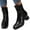Black, variant on POROPL Womens Boots Ankle Fashion High Heel Side Zip Up Shoes,Boots for Saving Size 4.5