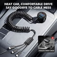 thumbnail image 5 of Atzeste 5 in 1 Car Charger 66W Fast Charging USB & Type C Car Charging Adapter with Type C Micro USB Charger, LED, Compatible with iPhone 17 16 15 14 13 12 11, Galaxy & Pixel, Android, 5 of 6