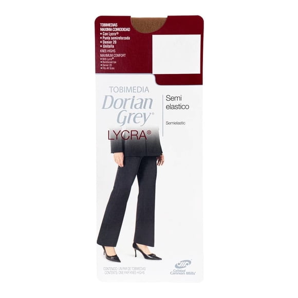 Tobimedias Dorian Grey para Mujer, Lycra Bronce Unitalla
