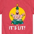 thumbnail image 3 of SpongeBob SquarePants - Patrick It's Lit - Toddler And Youth Short Sleeve Graphic T-Shirt, 3 of 6