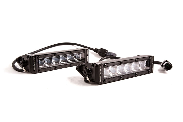 Diode Dynamics 6 Inch LED Light Bar Single Row Straight SS6 White Driving  Light 