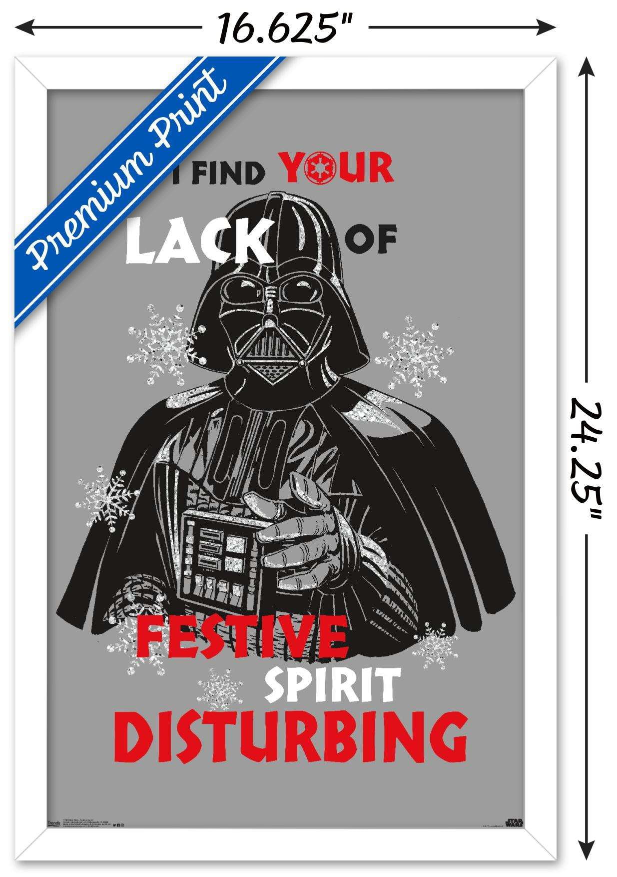 Star Wars: Saga - Festive Spirit Wall Poster, 14.725" x 22.375", Framed