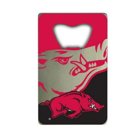 - NCAA Arkansas Razorbacks Credit Card Style Bottle Opener